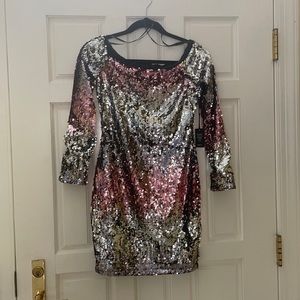 NWT club dress with color changing sequins!